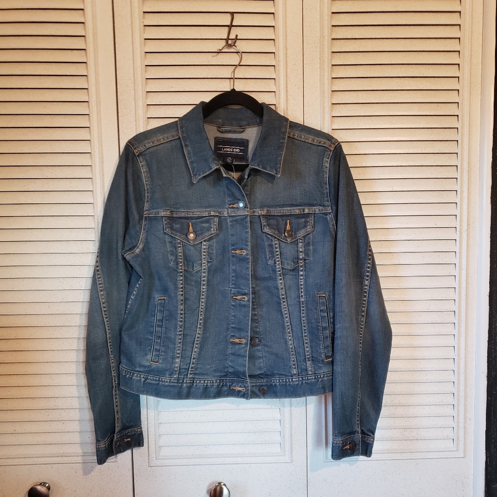 Lands' End Denim Jacket NWT M